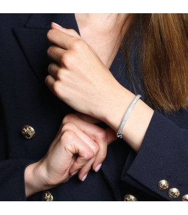 Diamonds and gold bracelet