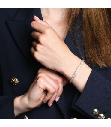 Diamonds and gold bracelet