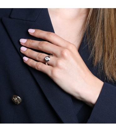 Diamond and gold ring