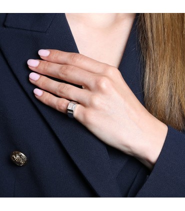 Cartier Tank moonstone and gold ring