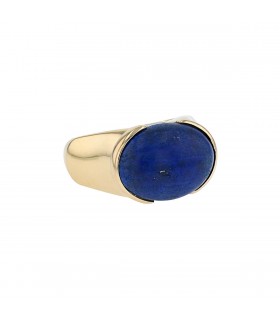 Bague or, diamants et lapis lazuli