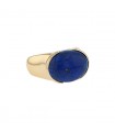 Diamonds, lapis lazuli and gold ring