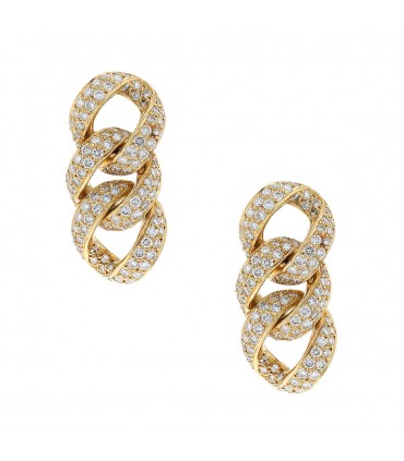 Boucles d’oreilles or et diamants