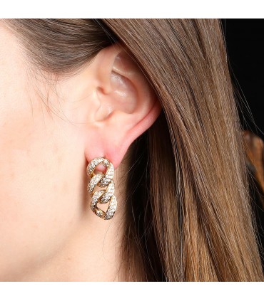 Boucles d’oreilles or et diamants