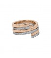 Dinh Van Spirale Duo diamonds and gold ring