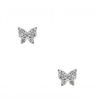 Djula Papillon diamonds and gold earrings