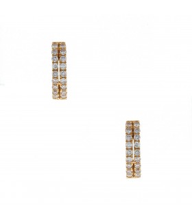 Djula diamonds and gold earrings