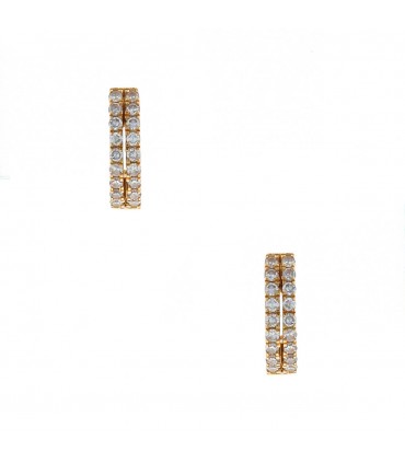 Djula diamonds and gold earrings