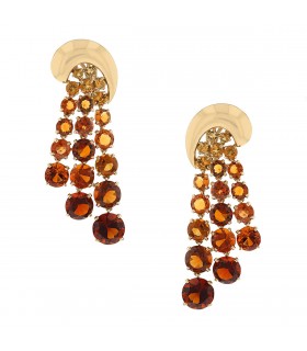 Jean Fouquet citrine and gold earrings