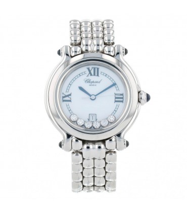 Chopard Happy Sport diamonds and stainless steel watch