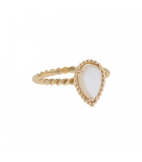 Boucheron Serpent Bohème S mother of pearl and gold ring