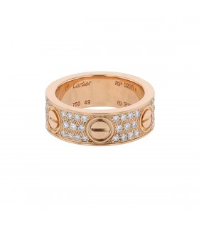 Bague Cartier Love pavée