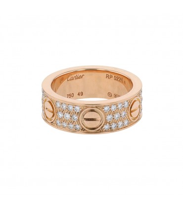 Cartier Love Pavée diamonds and gold ring