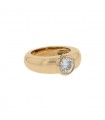 Diamond and gold ring - Pre-certificate LFG 1,07 ct J SI1