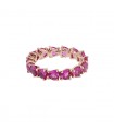 Dodo Amore synthetic rubies and 9 k gold ring