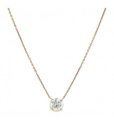 Diamonds and gold necklace