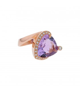 Marco Molinario diamonds, amethyst and gold ring