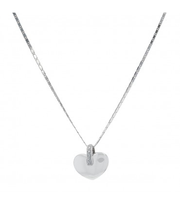 Collier pendentif coeur or et diamants