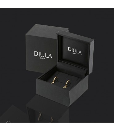 Djula Mini Simza diamonds and gold earrings