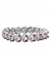 Bracelet or, rubis et diamants