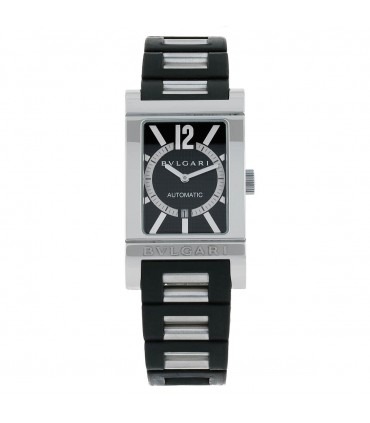 Bulgari Rettangolo stainless steel watch