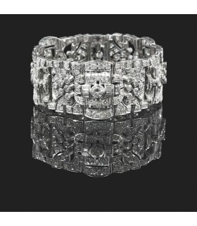 Bracelet platine et diamants