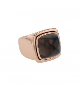 Fred Pain de Sucre smocked quartz and gold ring