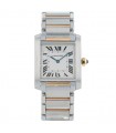 Cartier Tank Française stainless steel and gold watch