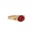 Verney tourmaline and gold ring