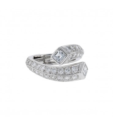 Diamonds and platinum ring