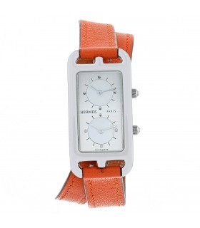 Hermès Cape Cod 2 Zones stainless steel watch