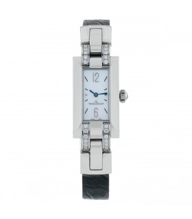 Jaeger Lecoultre Idéale diamonds and stainless steel watch