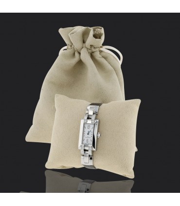 Jaeger Lecoultre Idéale diamonds and stainless steel watch