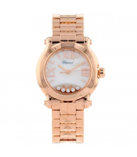 Chopard Happy Sport diamonds and gold watch