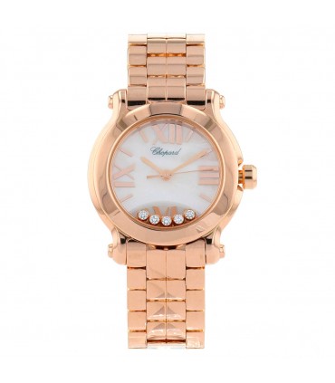 Chopard Happy Sport diamonds and gold watch