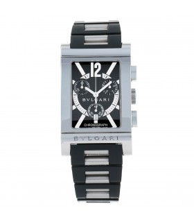 Bulgari Rettangolo stainless steel watch
