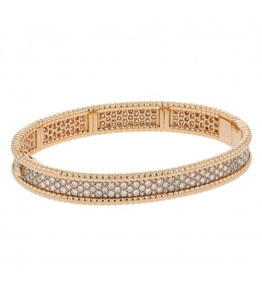 Van Cleef & Arpels Perlée diamonds and gold bracelet