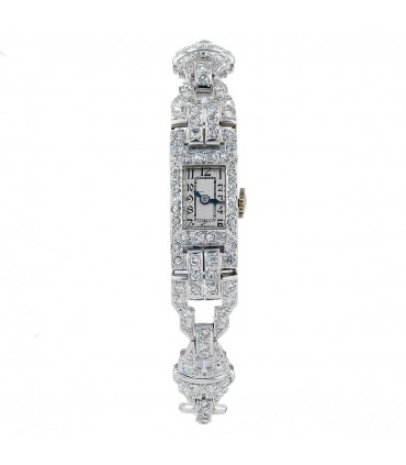 Diamonds, gold and platinum watch
