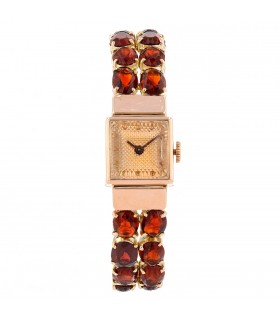 Boucheron 18k gold and citrine watch