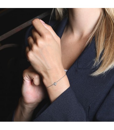 De Beers diamonds and gold bracelet