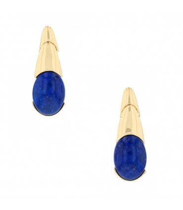 Boucles d’oreilles or et lapis lazuli