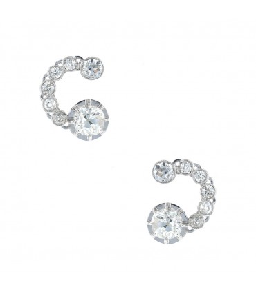 Boucles d’oreilles or et diamants