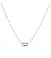 Aquamarine and gold necklace
