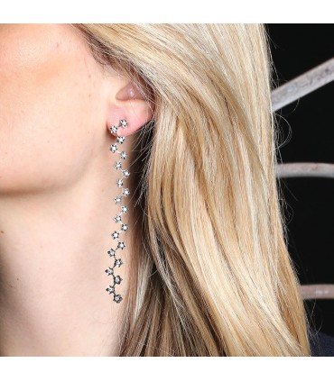 Chanel Comète diamonds and gold earrings