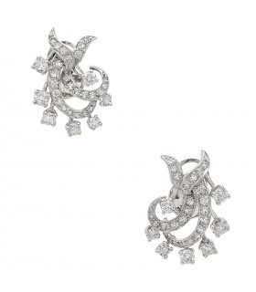 Boucles d’oreilles or et diamants