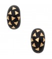 Van Cleef & Arpels wood and gold earrings