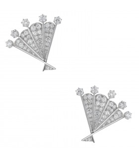 Diamonds, 18k gold and platinum earrings