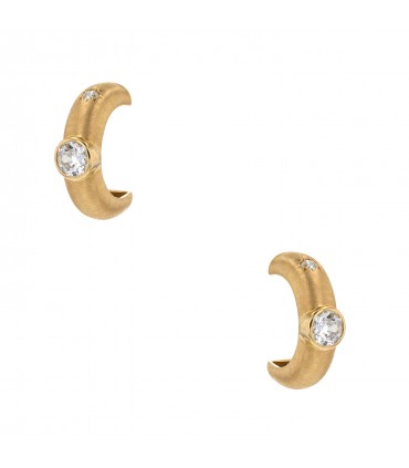 Diamonds and gold earrings