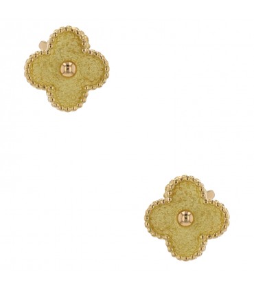 Van Cleef & Arpels Vintage Alhambra gold earrings