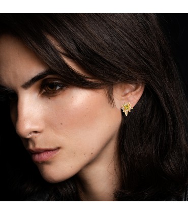 Chanel diamonds, citrine and gold earrings